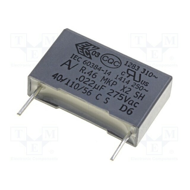 KEMET Capacitor: polypropylene; X2; R46; 47nF