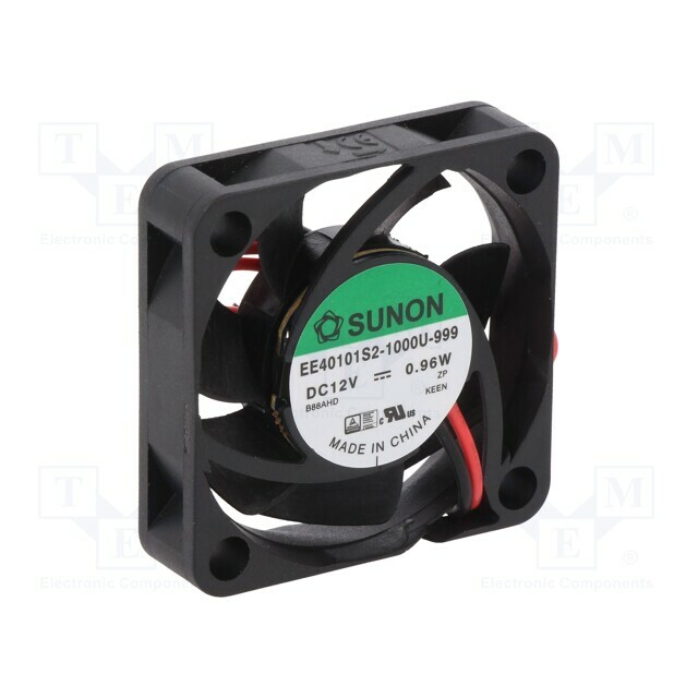 SUNON Fan: DC; 40x40x10mm; axial; 12VDC