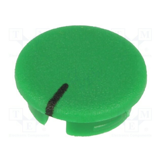 OKW Cap; ABS; green; push-in; Pointer: