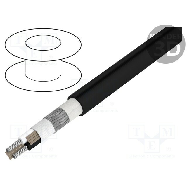 BELDEN Wire: microphone cable; 2x20AWG; black