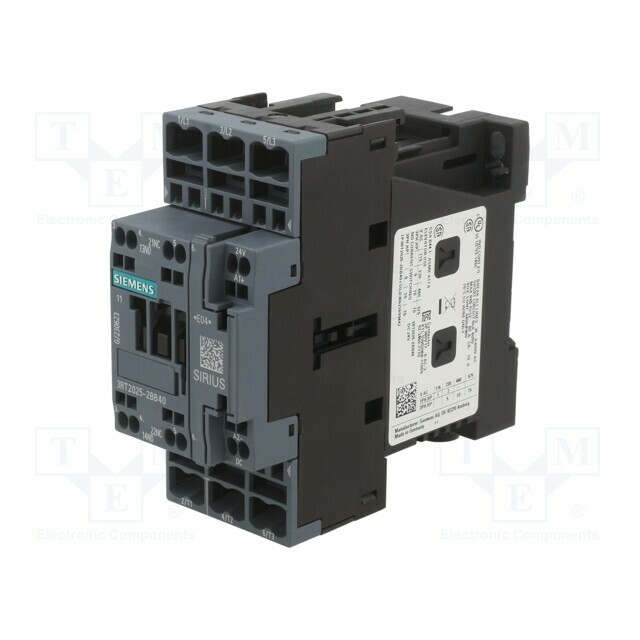 SIEMENS Contactor: 3-pole; NO x3; Auxiliary