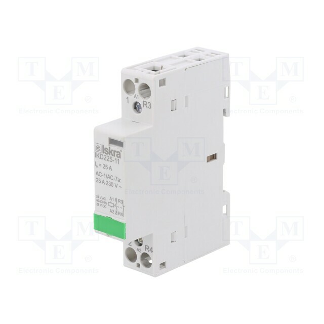 ISKRA Contactor: 2-pole installation; 25A; 24VAC