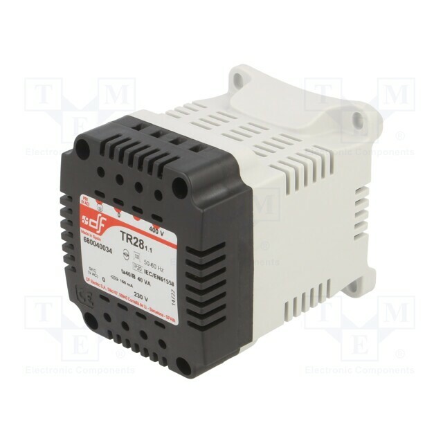 DF ELECTRIC Transformer: mains; 40VA; 400VAC