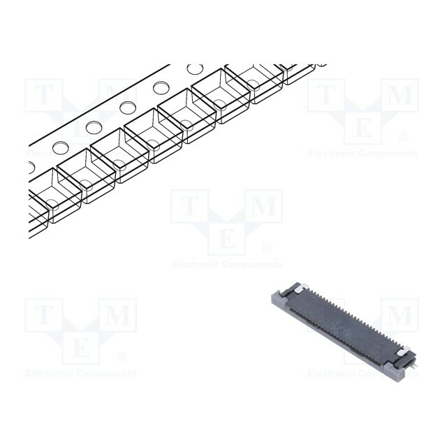 AMPHENOL COMMUNICATIONS SOLUTIONS Connector: FFC/FPC; gold-plated