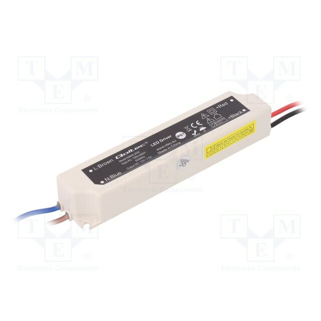 Power supply: switching; LED; 20W; 12VDC