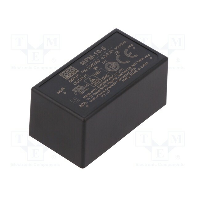 MEAN WELL Converter: AC/DC; 10W; Uin: