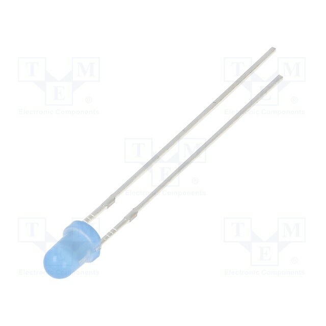 OPTOSUPPLY LED; blue; 3mm; 500÷750mcd; 30°