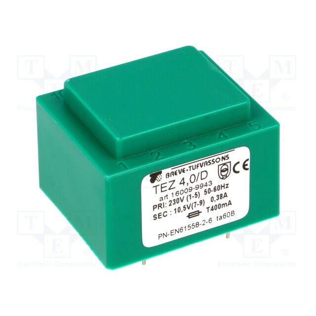 BREVE TUFVASSONS Transformer: encapsulated; 4VA; 230VAC