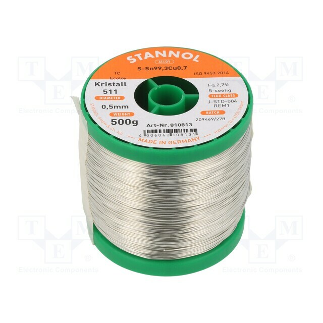 STANNOL Tin; lead free; Sn99,3Cu0