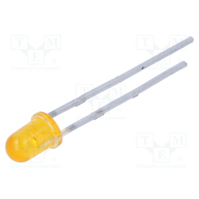 EVERLIGHT LED; yellow; 3mm; 100mcd; 30°