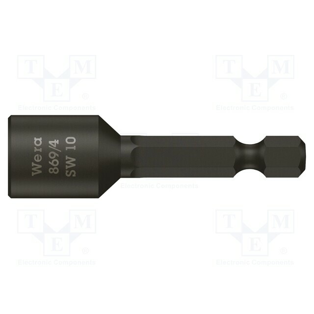 Screwdriver bit; 6-angles socket; 1/4"; HEX