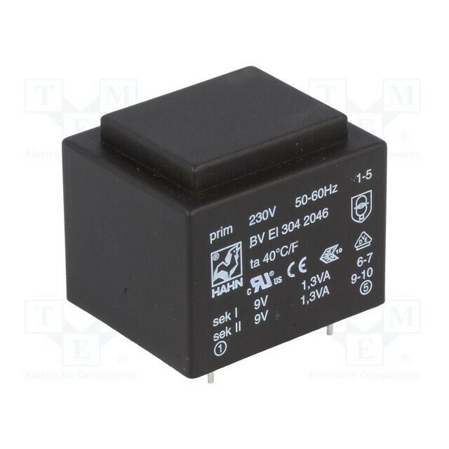 HAHN Transformer: encapsulated; 2.6VA; 230VAC
