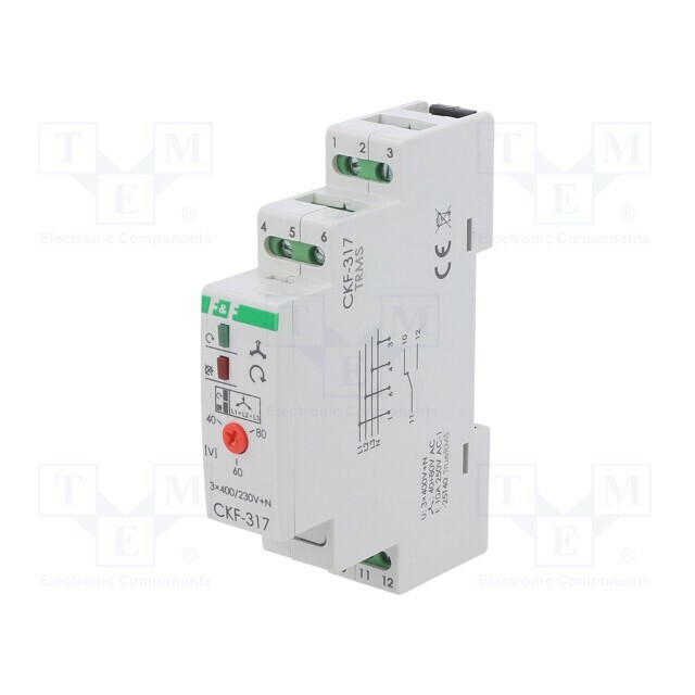 F&F Voltage monitoring relay; for DIN
