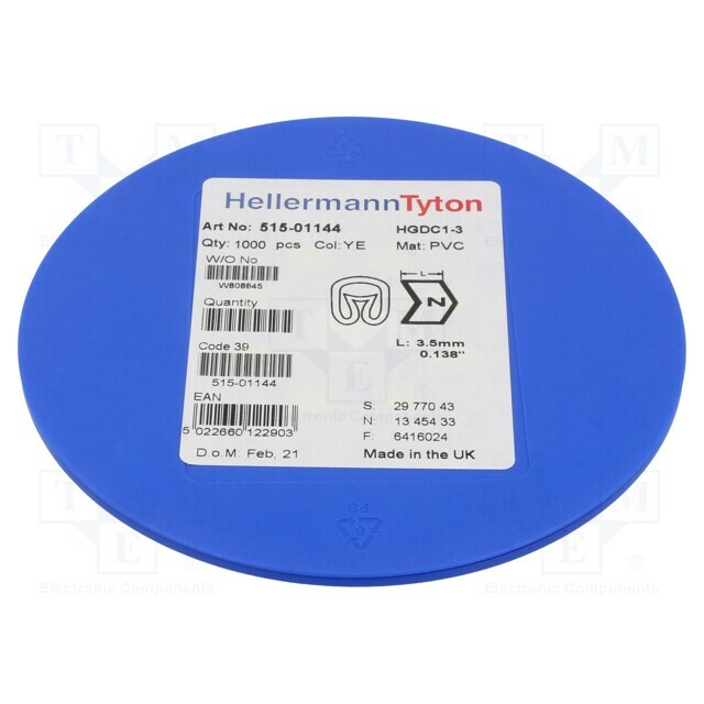 HELLERMANNTYTON Markers; Marking: N; 1÷3mm; PVC