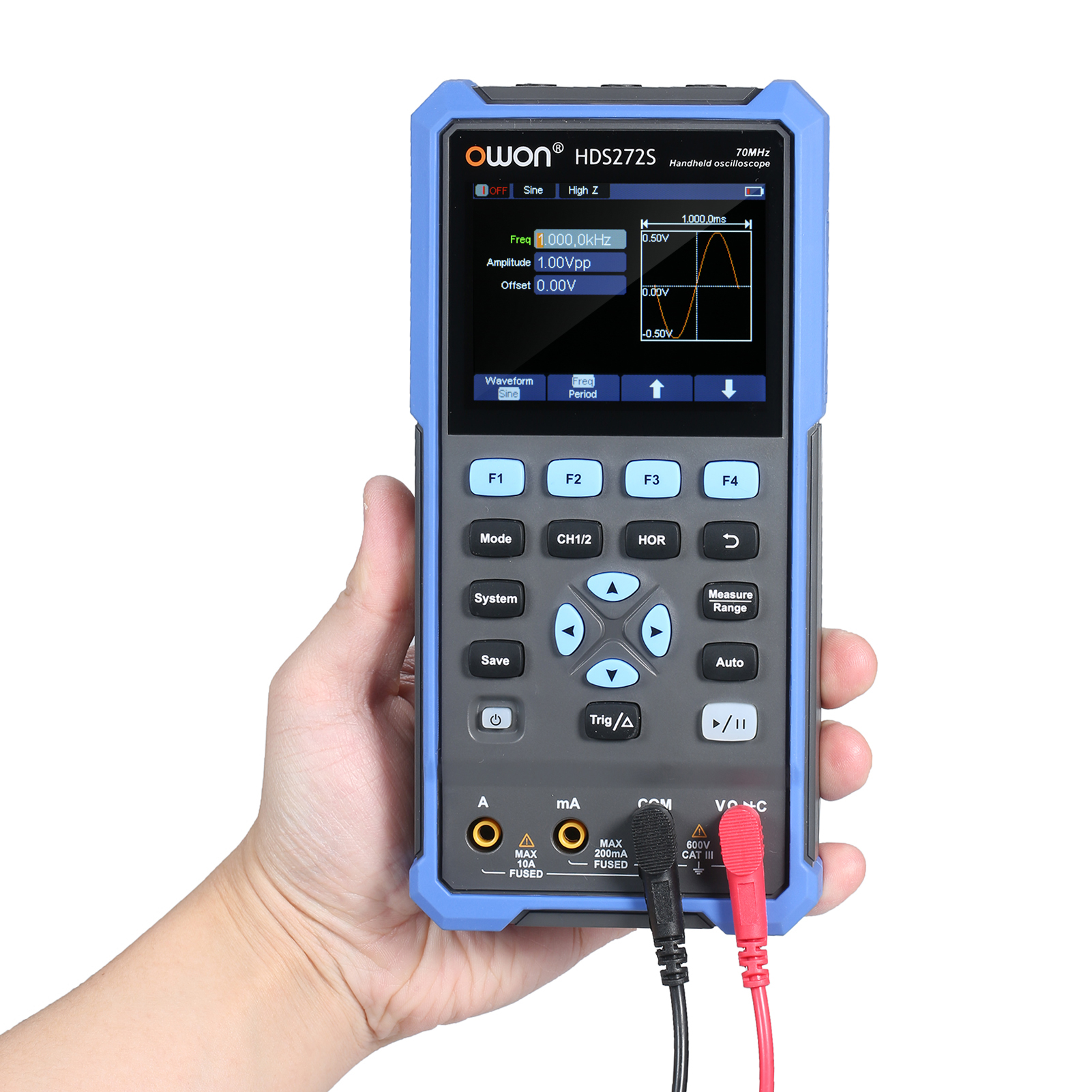 OWON Portable oscilloscope; 70MHz; 8bit; LCD