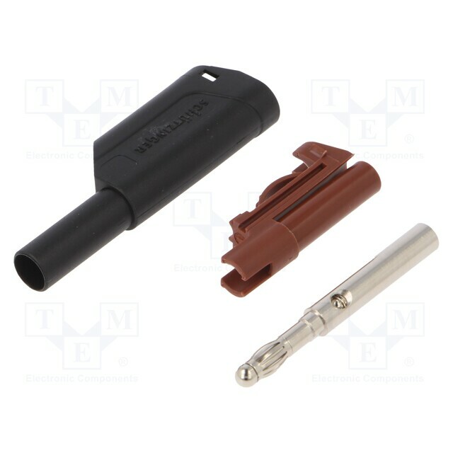 SCHUTZINGER Laboratory connector: 4mm banana; plug