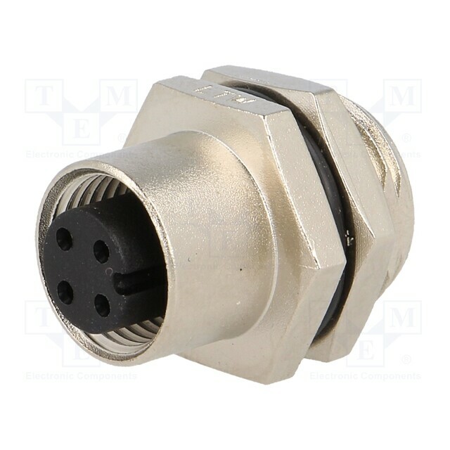 AMPHENOL Connector: M12; socket; PIN: 4