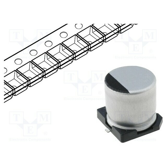 SAMWHA Capacitor: electrolytic; SMD; 10uF; 35VDC