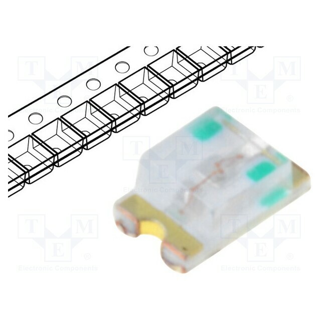 OPTOSUPPLY LED; blue; SMD; 0805; 42÷80mcd