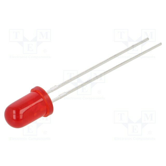 KINGBRIGHT ELECTRONIC LED; red; 5mm; 50÷100mcd