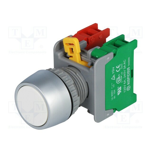 AUSPICIOUS Switch: push-button; 22mm; Stabl.pos: