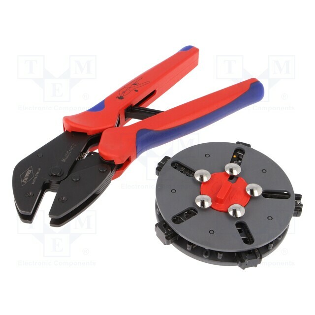 KNIPEX Tool: for crimping; non-insulated terminals
