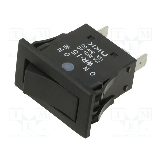 NKK SWITCHES ROCKER; SPST; Pos: 2