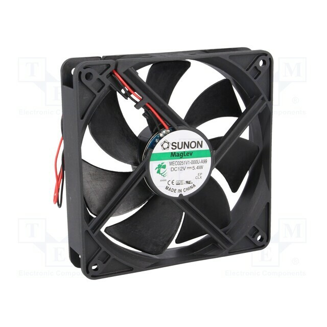 SUNON Fan: DC; 120x120x25mm; axial; 12VDC