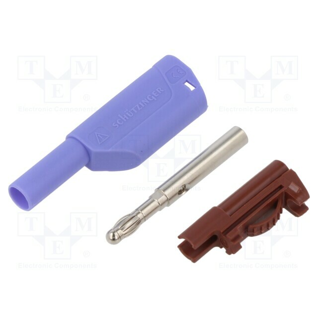 SCHUTZINGER Laboratory connector: 4mm banana; plug