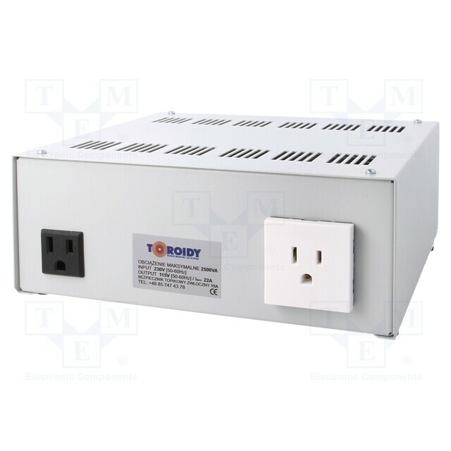TOROIDY Autotransformer: fixed; 230VAC; Power: 2500VA