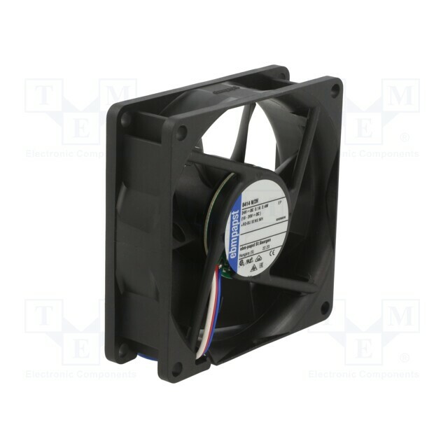 EBM-PAPST Fan: DC; 80x80x25.4mm; axial