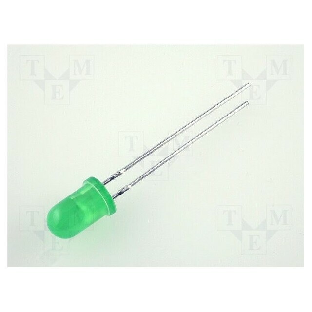 KINGBRIGHT ELECTRONIC LED; green; 5mm; 20÷60mcd