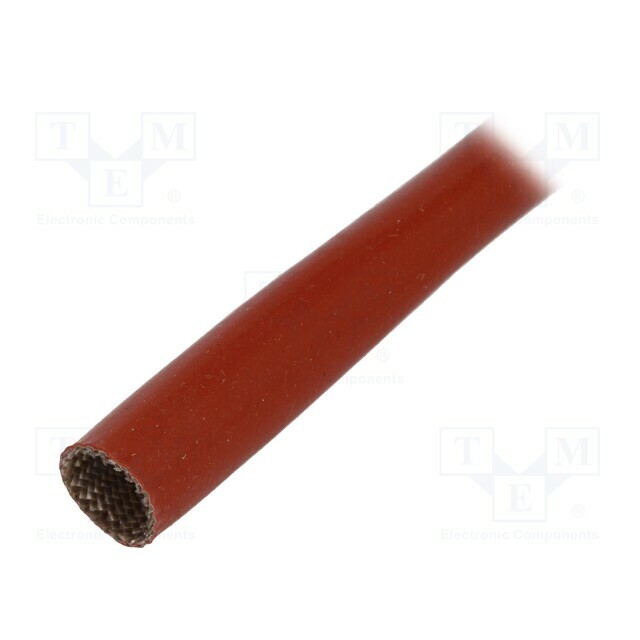 FAVIER Insulating tube; brick red; fiberglass