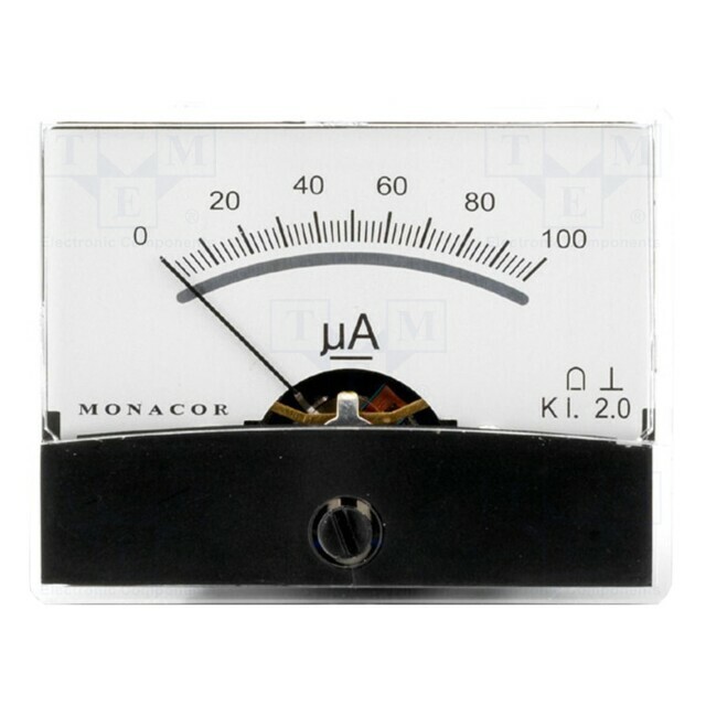MONACOR Ammeter; on panel; I DC: