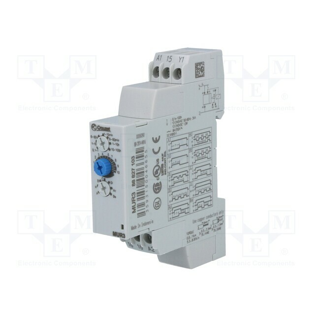 Timer; 0,1s÷100h; SPDT; 250VAC/8A; Usup: