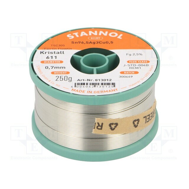 STANNOL Tin; lead free; Sn96,5Ag3Cu0