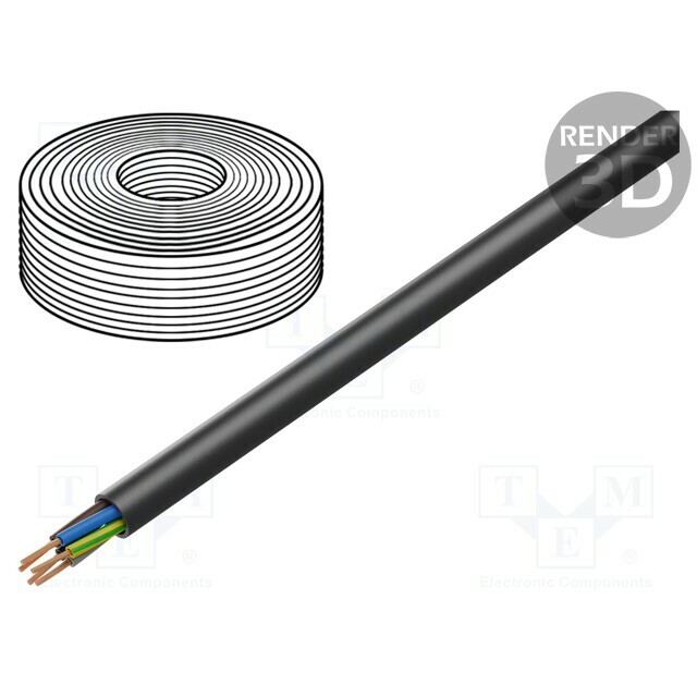 HELU Wire; TITANEX®; H07RN-F; 5G6mm2; round