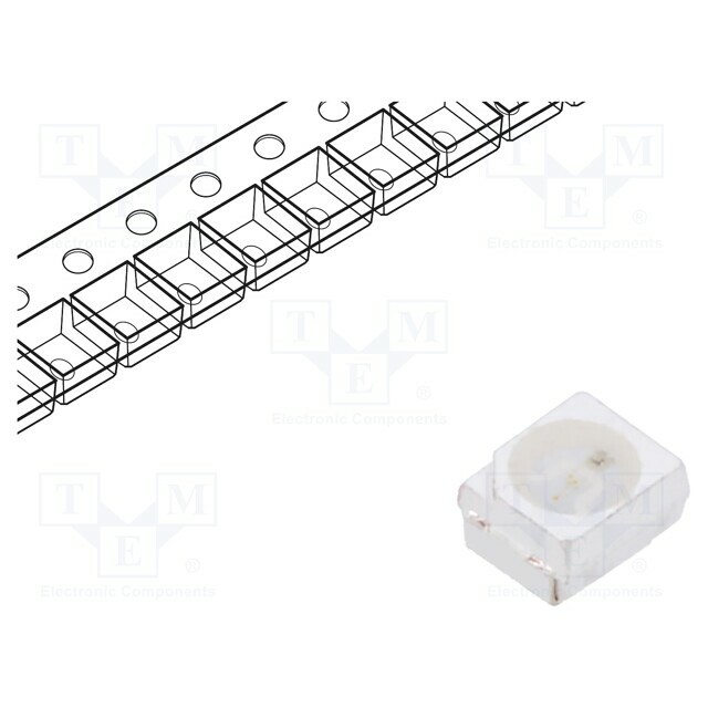 OPTOSUPPLY LED; blue; SMD; PLCC2; 150÷220mcd