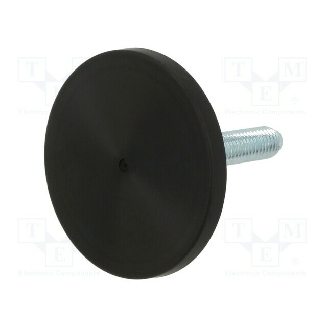 ELESA+GANTER Foot; without locknut,adjustable,with