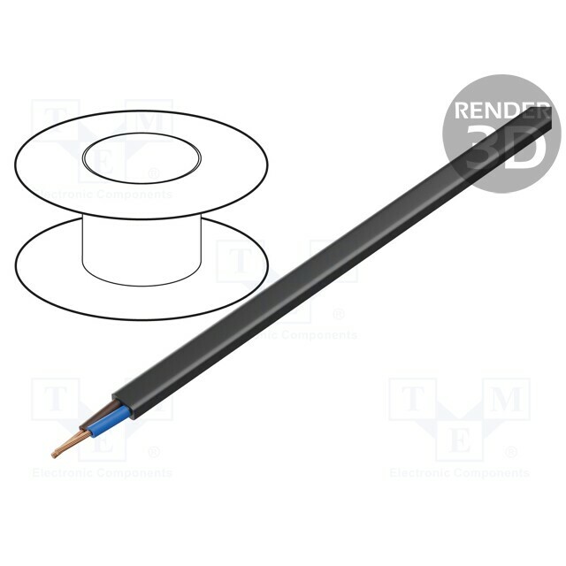 MANEX Wire; H03VVH2-F,OMY; 2x0.5mm2