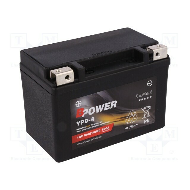 BPOWER Re-battery: acid-lead; 12V; 8Ah; AGM