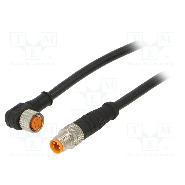 LUTRONIC Cable: for sensors; M8; PIN: