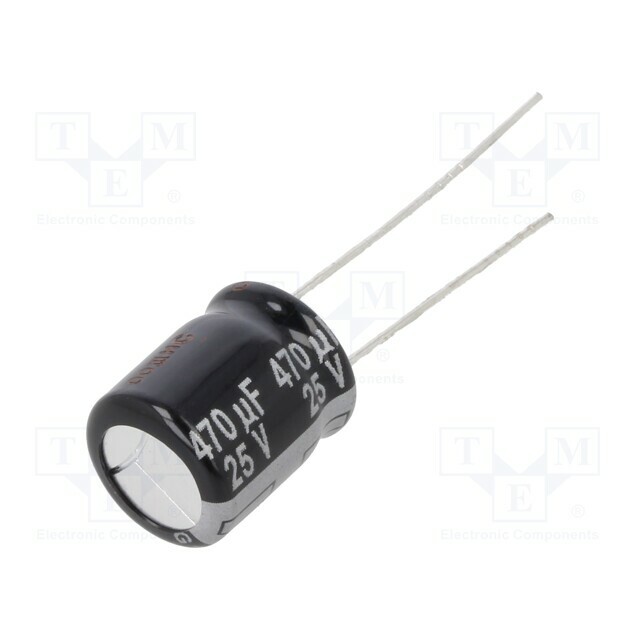 PANASONIC Capacitor: electrolytic; THT; 470uF; 25VDC