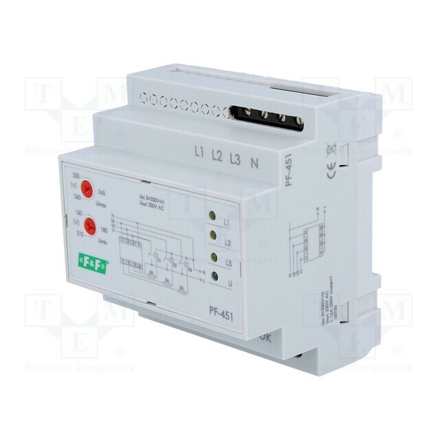 F&F Voltage monitoring relay; for DIN