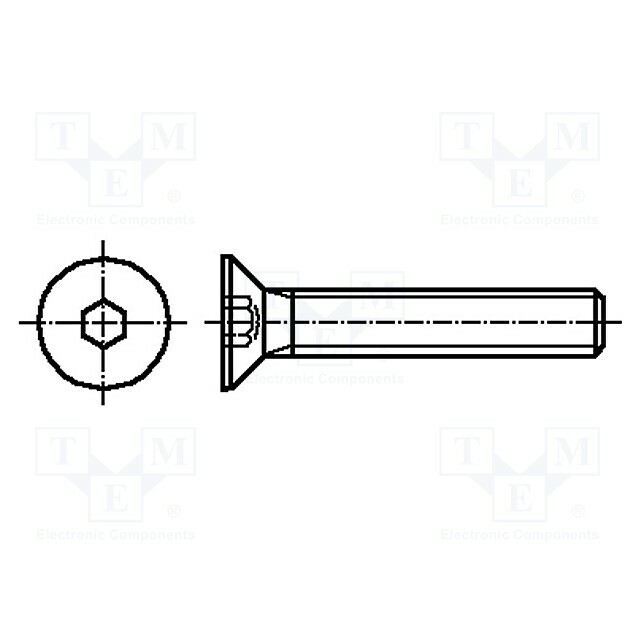 KRAFTBERG Screw; M5; M5x8; 0.8