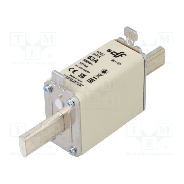 DF ELECTRIC Fuse: fuse; NH0; ceramic