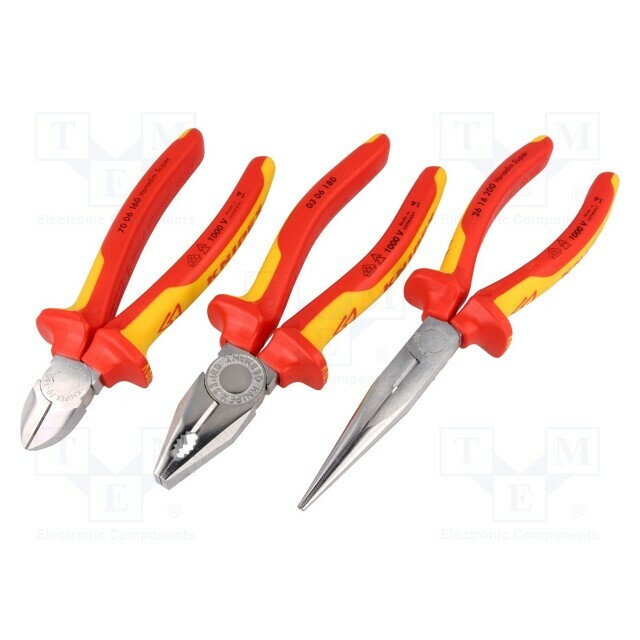 KNIPEX Tools set: pliers; cardboard packaging