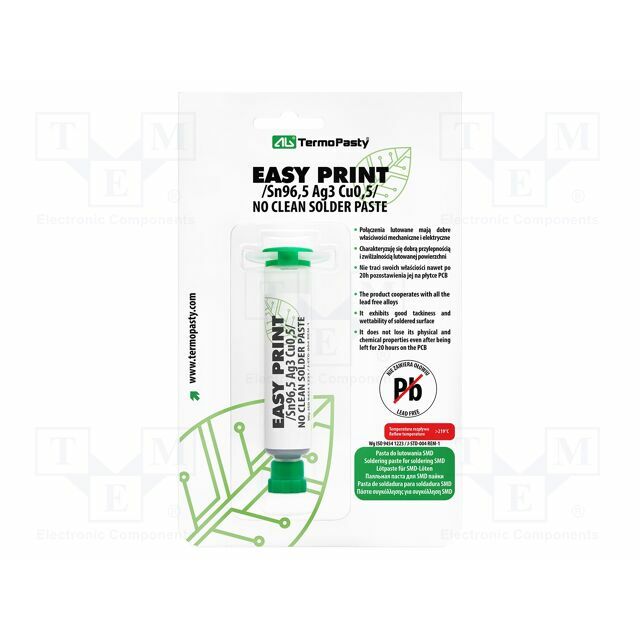 AG TERMOPASTY Solder paste; lead free