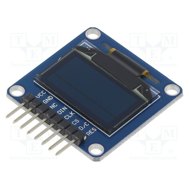 WAVESHARE Display: OLED; 0.96"; 128x64