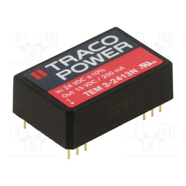 TRACO POWER Converter: DC/DC; 3W; Uin: